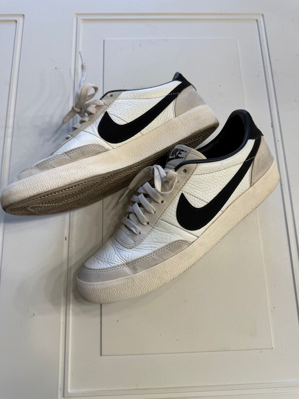 Nike Mens Sz 10 Killshot 2 White Sail Black Leather Sneakers Shoes Classic